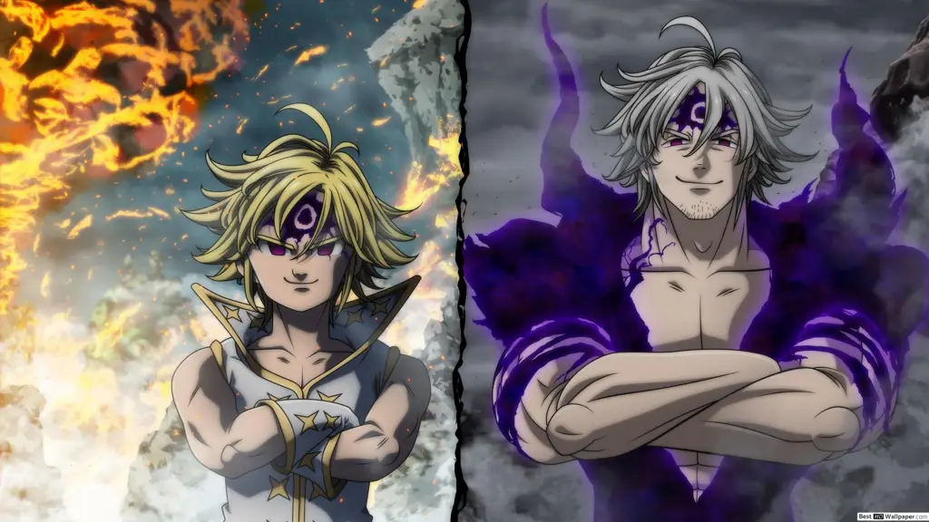 Gambar adegan menegangkan dari Nanatsu no Taizai Season 4