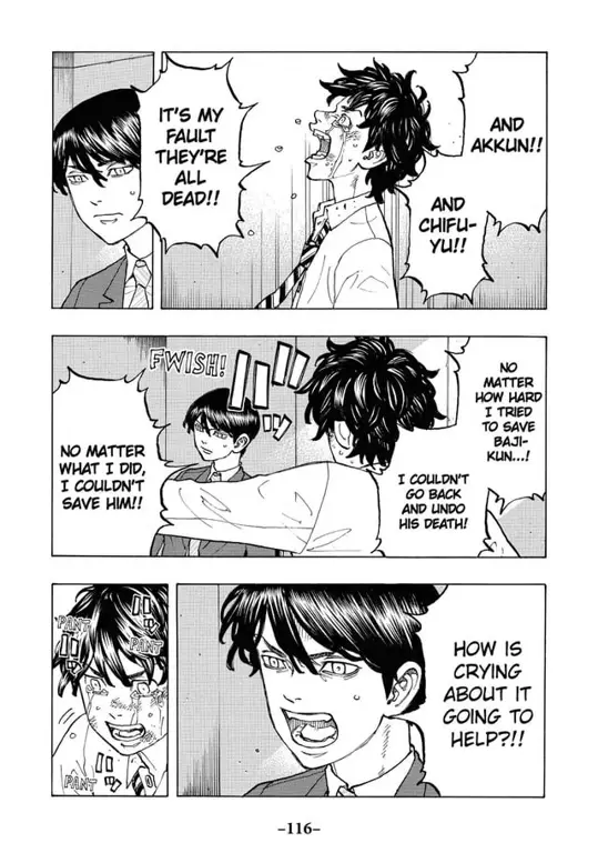 Adegan emosional dalam komik Sayounara Ryuusei