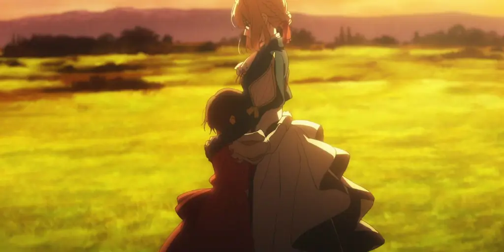 Adegan emosional dari Violet Evergarden episode 10