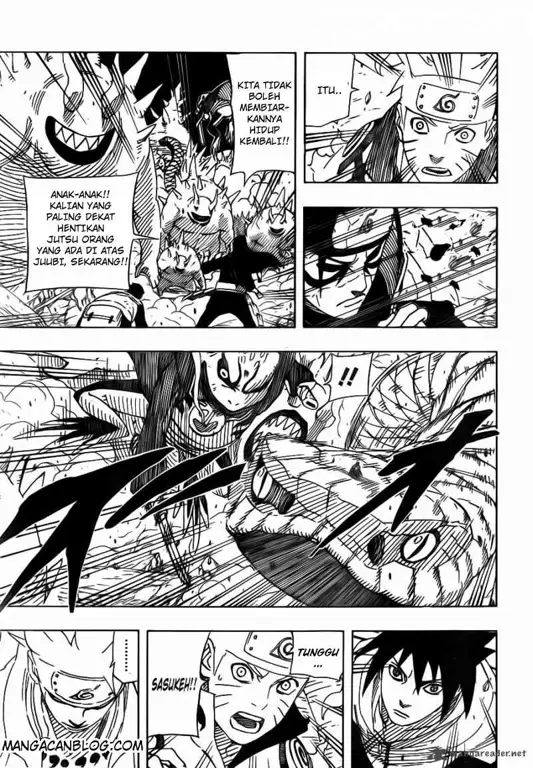 Adegan emosional Naruto di chapter 637