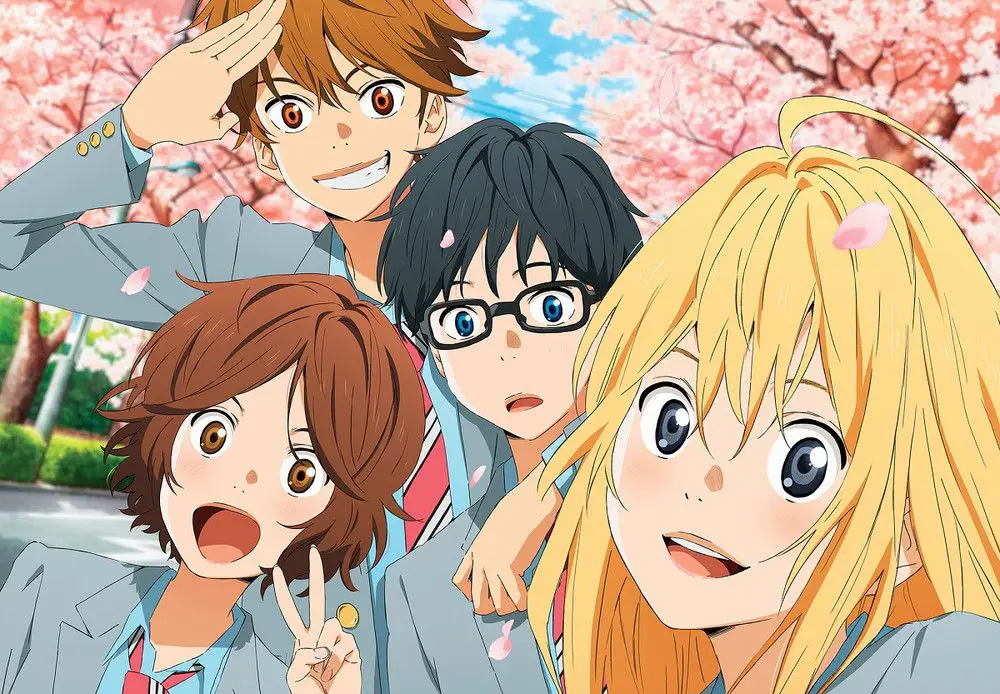 Momen Haru dan Kaori yang Mengharukan Adegan Anime Shigatsu wa Kimi no Uso