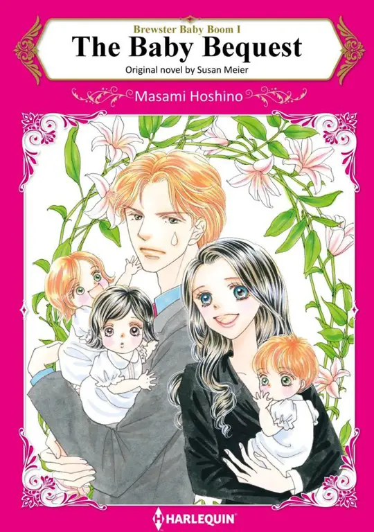 Ilustrasi ibu dan bayi dalam manga