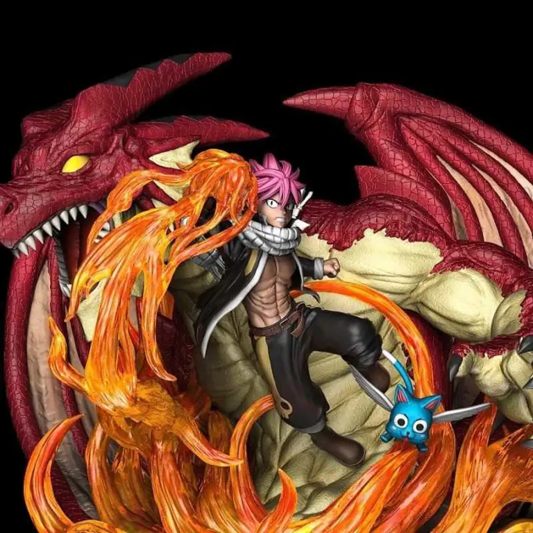 Gambar pertemuan emosional Natsu dan Igneel