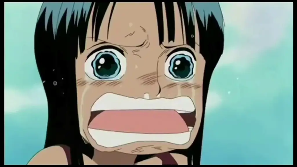 Robin menangis dalam One Piece Episode 110