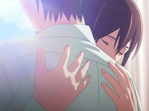 Momen HaruKi dan Sakura Adegan anime Kimi no Suizou yang mengharukan
