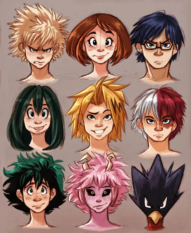 Interaksi antar karakter dalam BnHA OVA 1.