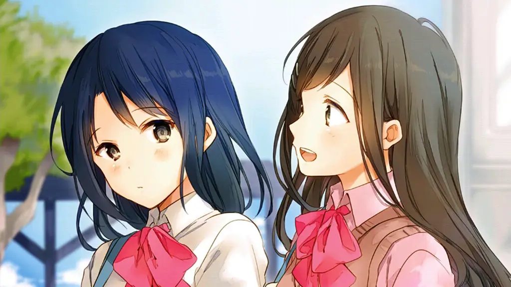 Adegan anime Adachi to Shimamura yang menunjukkan kedekatan Adachi dan Shimamura