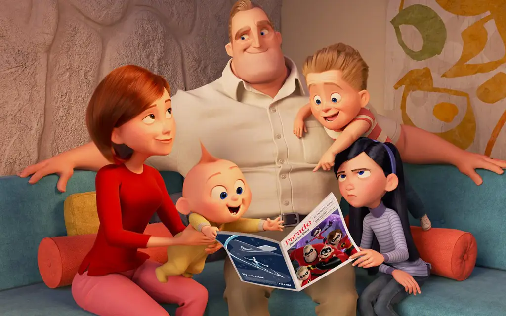 Keluarga Parr dalam adegan The Incredibles 2