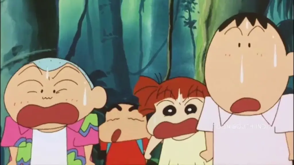 Keluarga Shinchan menonton film bersama