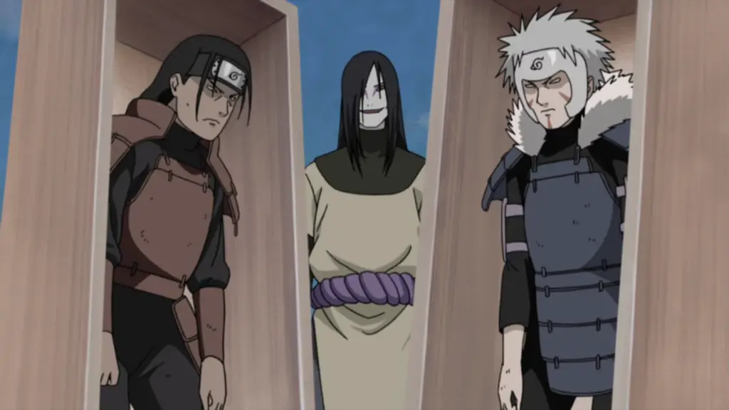 Para Hokage dalam teknik Edo Tensei di Naruto Shippuden