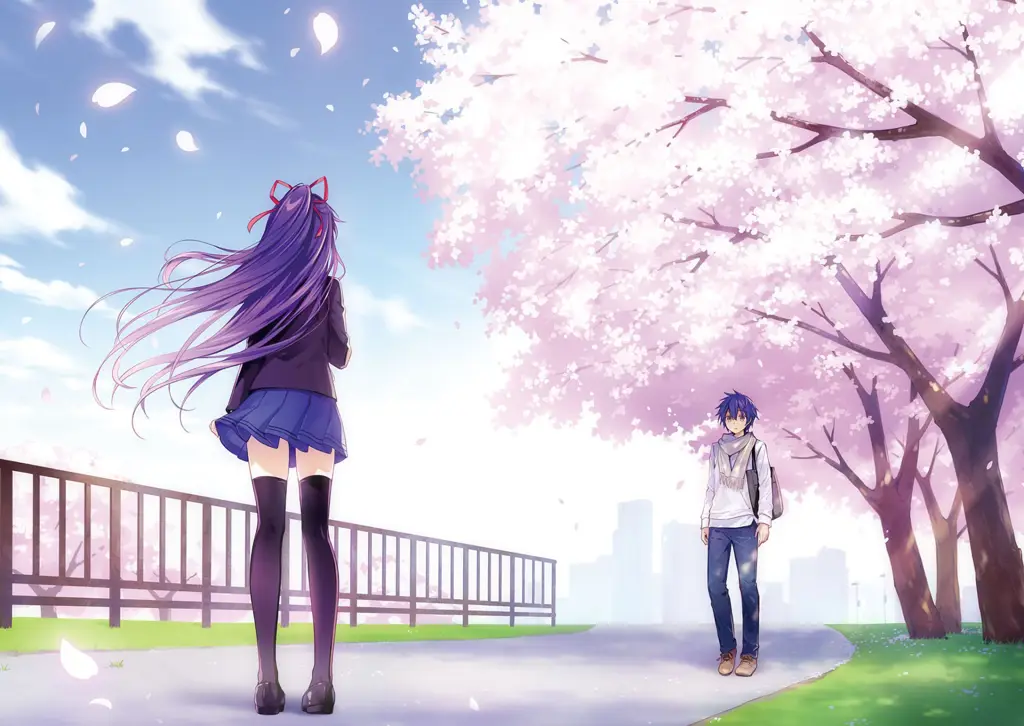 Shido dan Tohka dalam Date A Live