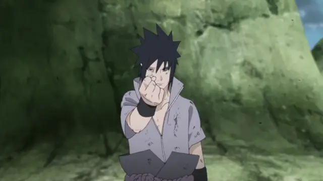 Screenshot adegan pertarungan Kabuto di Naruto Shippuden episode 476-477