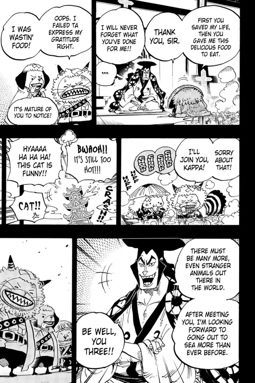 Gambar adegan penting dari One Piece episode 963