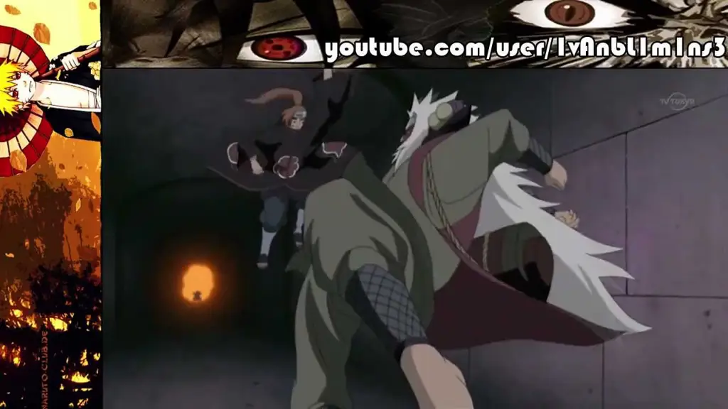 Adegan Anime Jiraiya melawan Pain