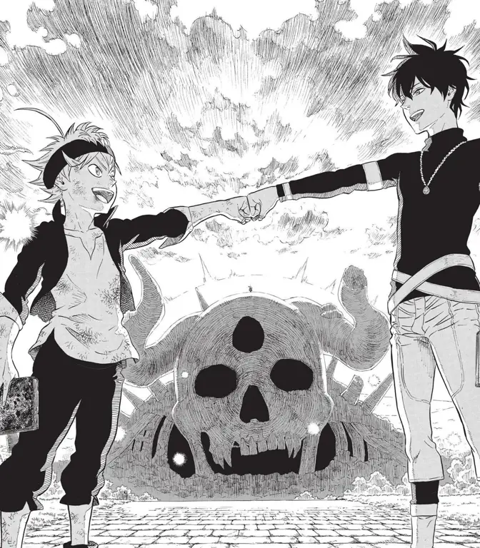 Panel manga Black Clover 240 yang menegangkan