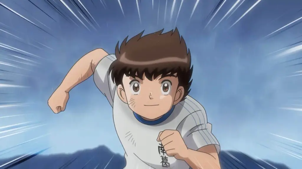 Screenshot adegan penting dari Captain Tsubasa episode 36 tahun 2018