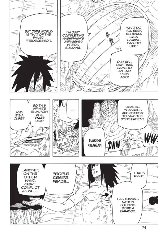 Panel manga Naruto 691 yang penting