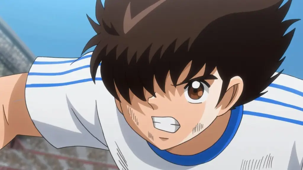 Gambar cuplikan adegan menegangkan dari Captain Tsubasa episode 42