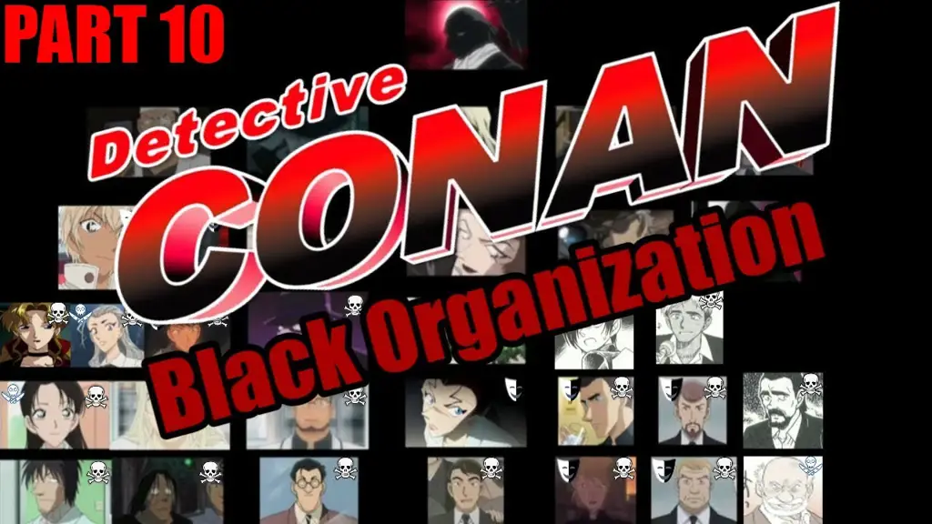 Adegan perkenalan Organisasi Hitam dalam Detective Conan