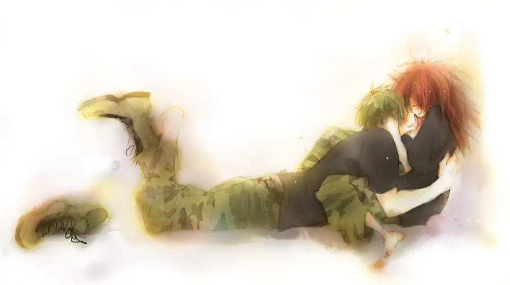 Momen lucu dalam anime komedi romantis Pasangan anime sedang tertawa