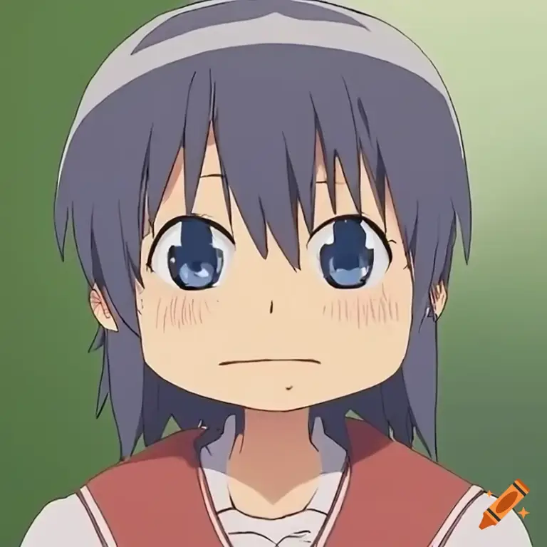 Gambar screenshot dari anime Nichijou yang menampilkan adegan lucu