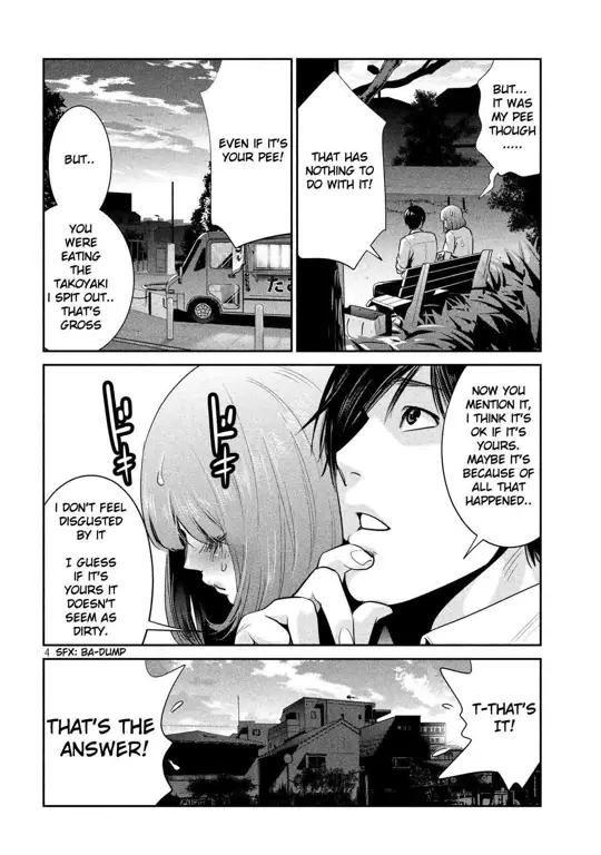 Panel manga Prison School yang menampilkan kelima karakter utama