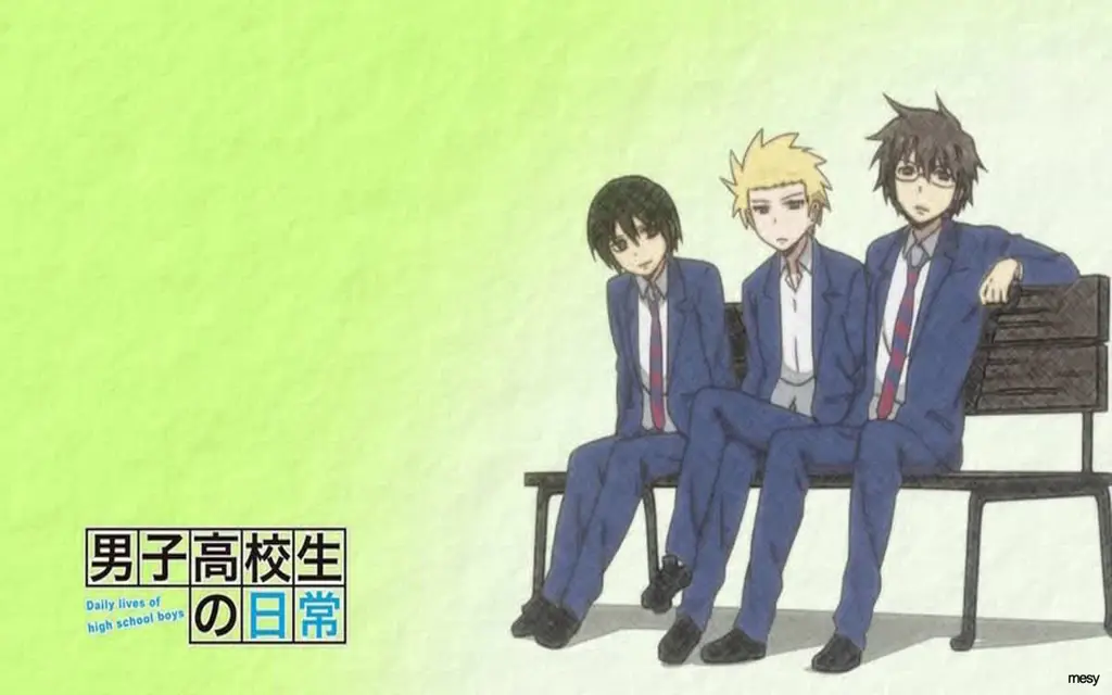 Gambar momen lucu dari episode 2 Danshi Koukousei no Nichijou