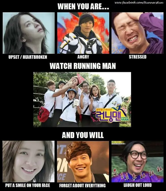 Anggota Running Man tertawa bersama