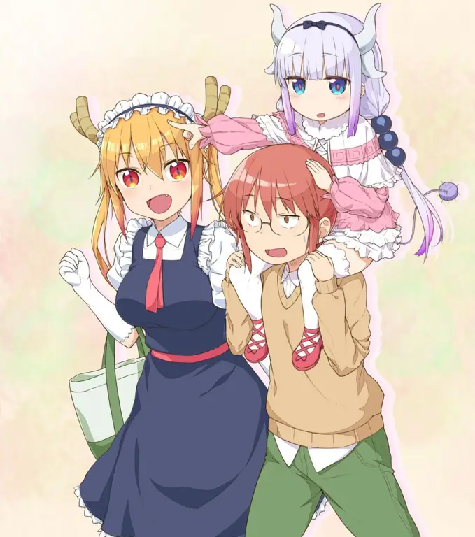 Adegan anime Kobayashi-san Chi no Maid Dragon