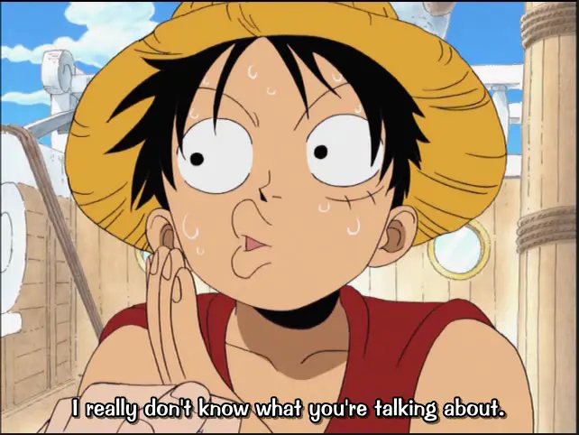 Luffy dan Hancock dalam momen lucu