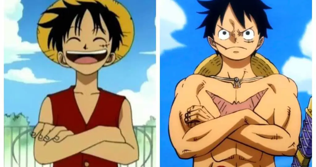 Luffy di episode pertama One Piece