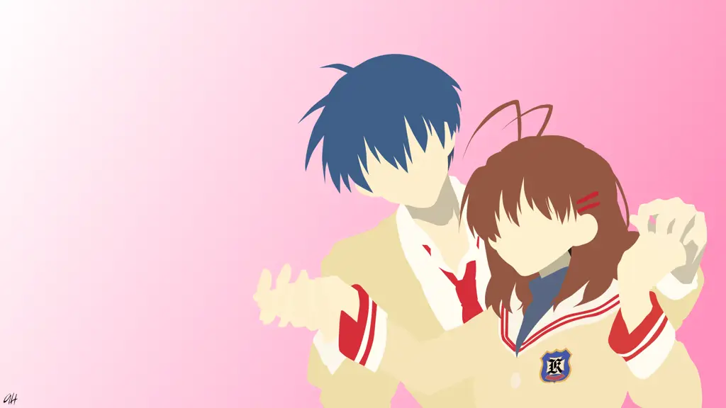 Gambar Nagisa dan Tomoya dari Clannad