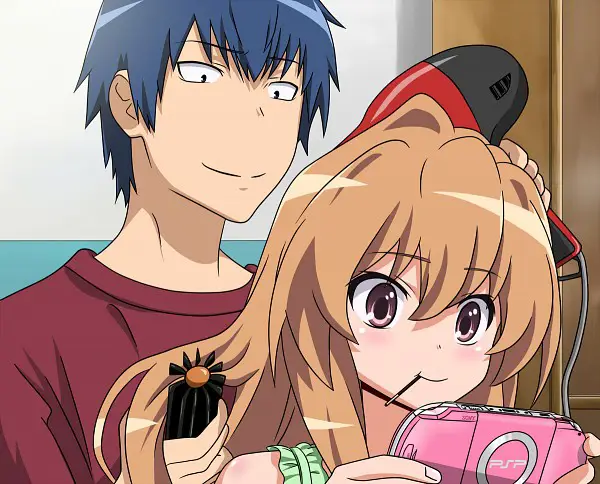 Gambar Ryuuji dan Taiga dari Toradora!