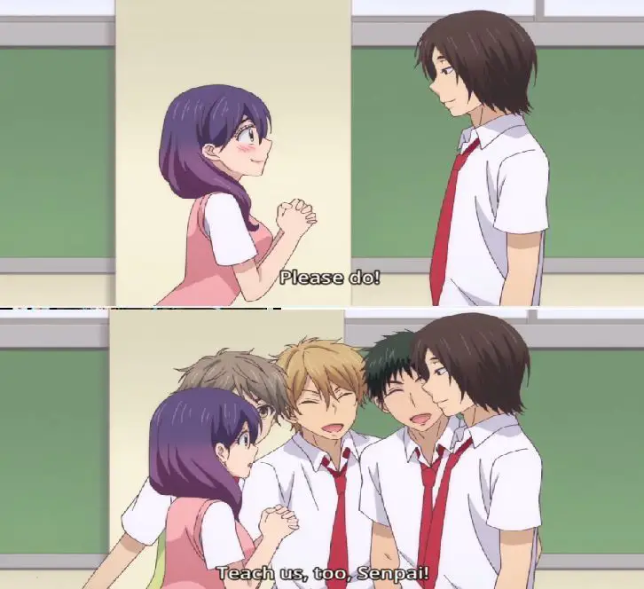 Momen menarik dalam anime Watashi ga Motete Dousunda Adegan anime Watashi ga Motete Dousunda