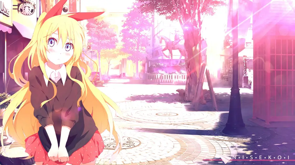 Momen menarik dari Nisekoi episode 1 Adegan anime Nisekoi yang menarik perhatian