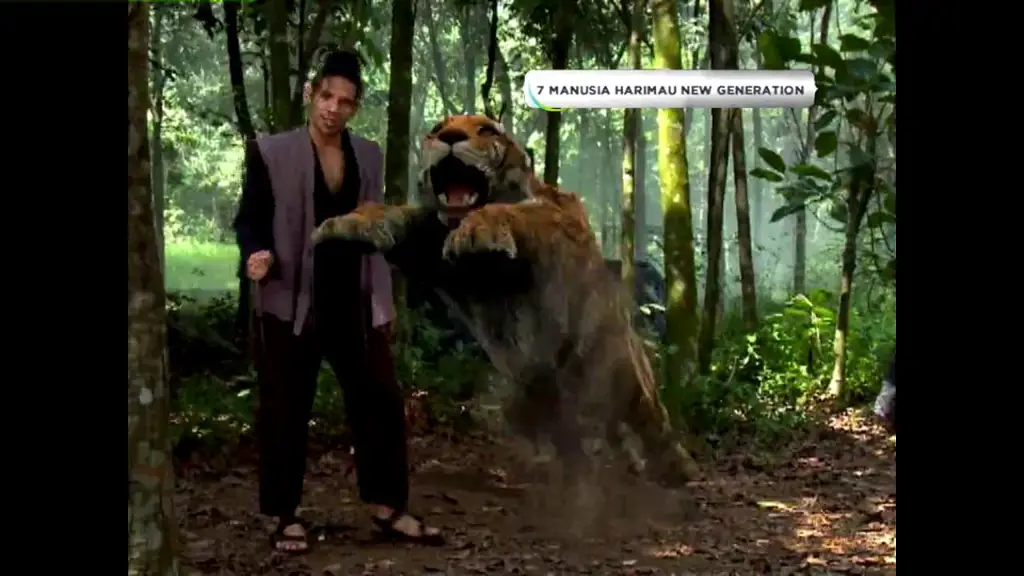 Screenshot adegan menegangkan dari 7 Manusia Harimau New Generation episode 44