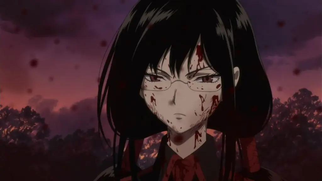 Adegan menegangkan dari anime Blood-C