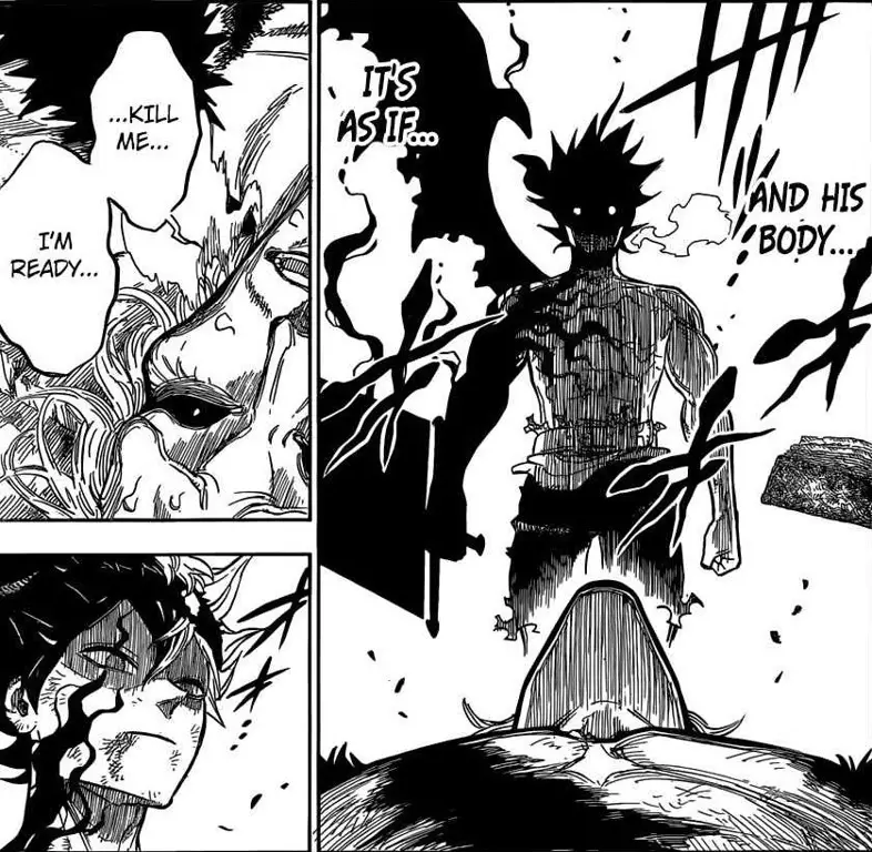 Panel manga Black Clover 357 yang menegangkan