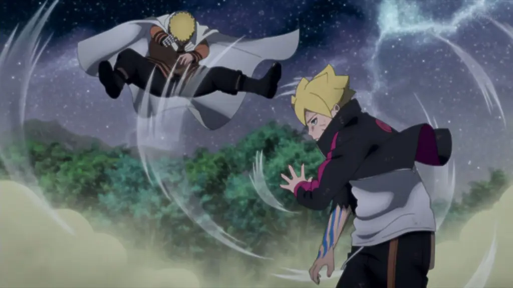 Gambar adegan penting dari Boruto episode 114