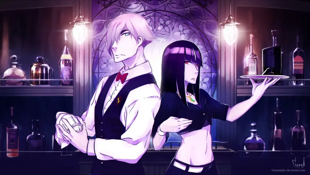 Adegan anime Death Parade yang menegangkan