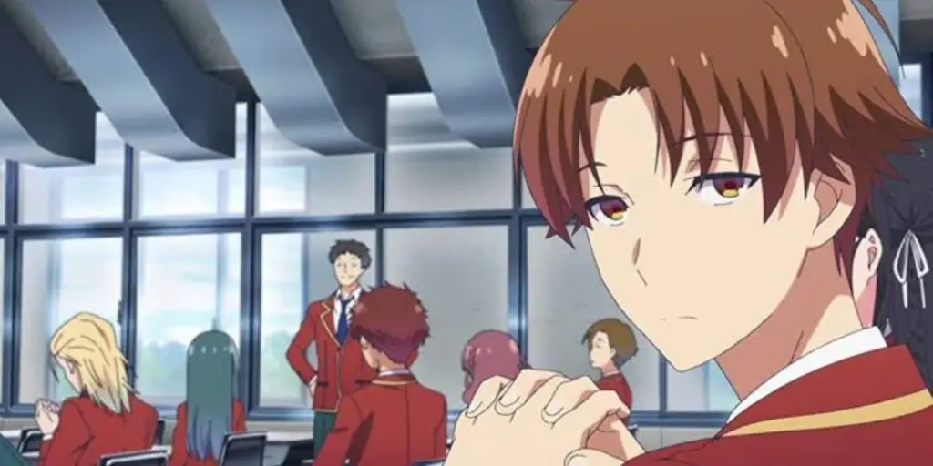 Screenshot adegan menegangkan dari Classroom of the Elite Season 2 Episode 10