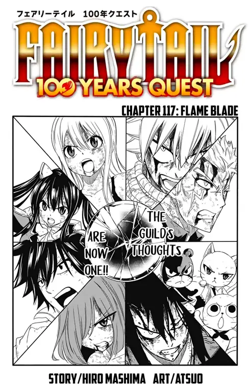 Gambar adegan menegangkan dari Fairy Tail 100 Year Quest chapter 163