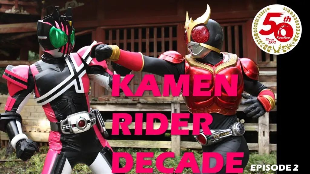 Gambar dari adegan penting di Kamen Rider Decade episode 32