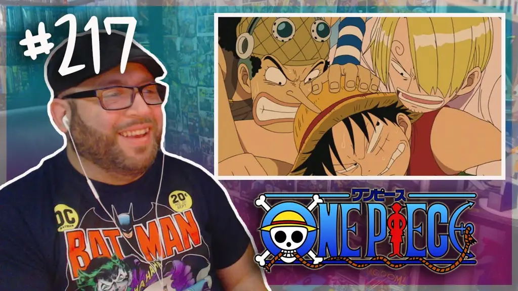 Momen menegangkan dalam One Piece episode 217 Screenshot adegan menegangkan dari One Piece episode 217