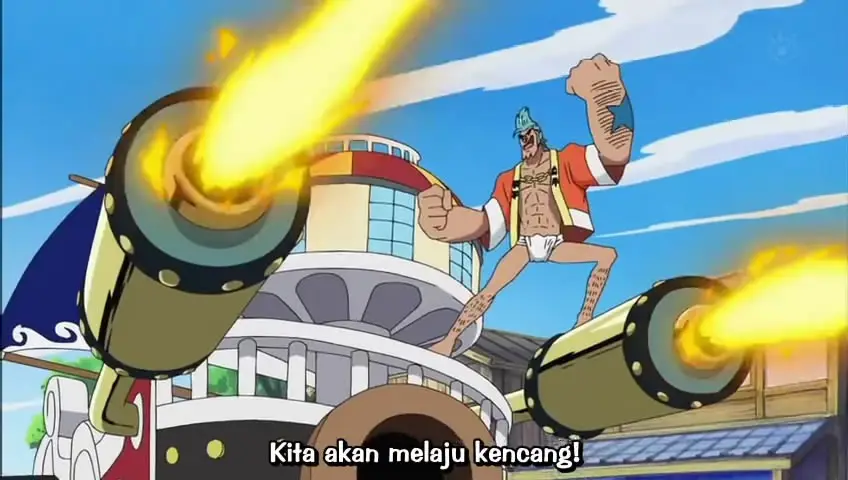 Cuplikan gambar dari One Piece Episode 407