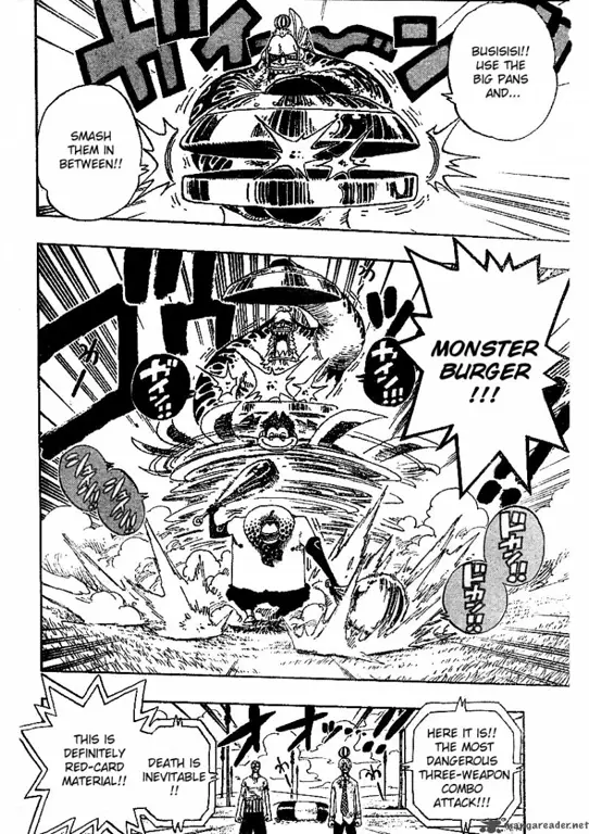 Screenshot adegan menegangkan dari One Piece Eps 312