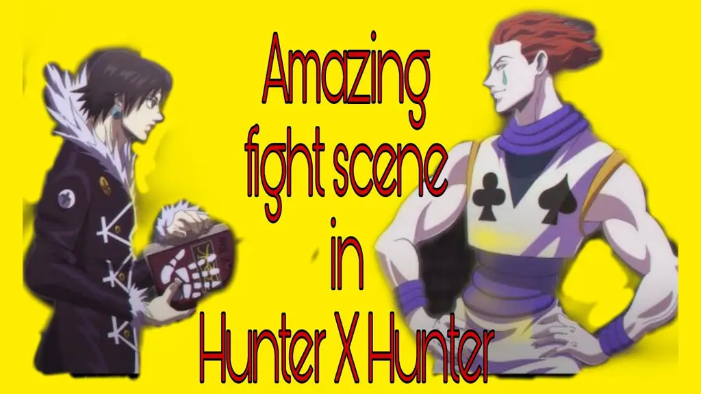 Gambar adegan pertarungan yang menegangkan dalam anime Hunter x Hunter