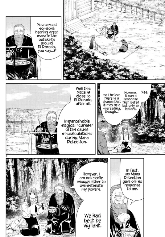 Panel manga Frieren chapter 94 yang menegangkan