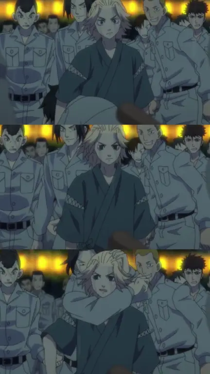 Momen menegangkan di episode pertama Tokyo Revengers Adegan Anime Tokyo Revengers yang menegangkan