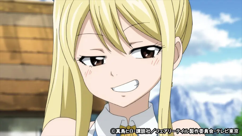 Screenshot adegan penting dari Fairy Tail episode 124